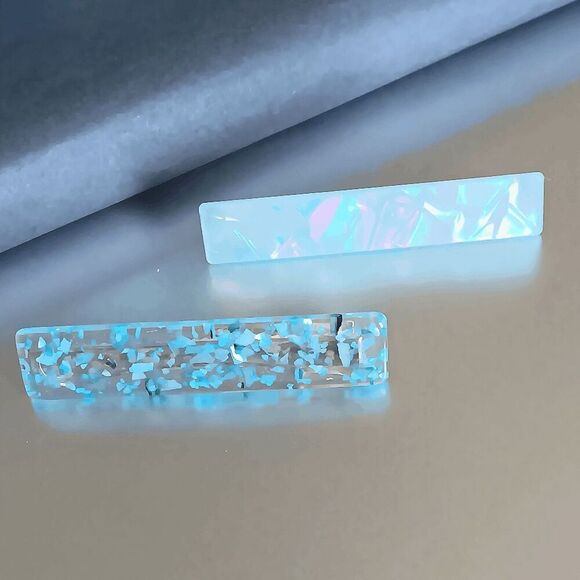 2/$21 Ladies Light Blue 2 Piece Hair Accessory Set - Picture 2 of 5